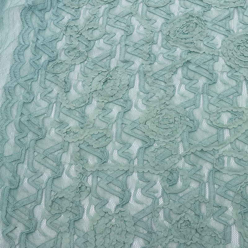 Lace Fabric 3D Dress Polyester for Women's Wear Wholesale Supplier 3